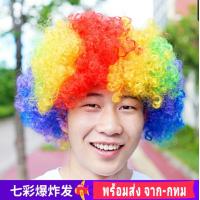 ราคา วิกปลอม วิกแอฟโฟร่ วิก แอฟโฟร่ หัวฟู ผมฟู เจ้าเงาะ เงาะป่า วิกเงาะ วิกผมหยิก วิกคอสเพลย์ คอสเพล ผมปลอม ผม (17573372353)