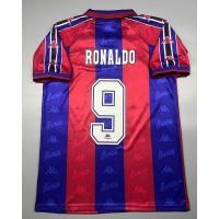 ราคา เสื้อบอล ย้อนยุค บาร์เซโลน่า 1997 เหย้า Retro Barcelona Home พร้อมเบอร์ชื่อ 9 RONALDO 1997 98 เรโทร คลาสสิค (20504958545)