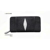 ราคา sale SS กระเป๋าหนังปลากระเบน ซิปรอบเดี่ยว หนังวัวแท้ (2782644257)