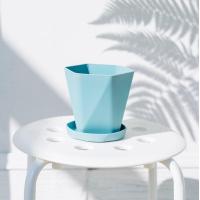 ราคา สินค้าพร้อมส่ง กระถางต้นไม้พร้อมจานรอง กระถางตั้งโต๊ะ กระถางต้นไม้พลาสติก กระถางต้นไม้สไตล์มินิมอล ML High (17918408524)