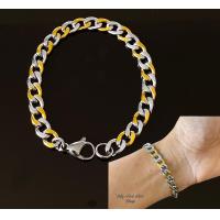 ราคา สร้อยข้อมือ No 7 6 5mm เลสข้อมือ สร้อยข้อมือ โซ่ แสตนเลสแท้ ไม่ลอกไม่ดำ ใส่อาบน้ำได้ (17905046207)