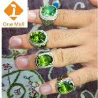 ราคา หินสีเขียวแหวนหินรูปไข่หินและคุณภาพดีที่สุดดั้งเดิม คอลเลกชันห้างเจมร็อก1ชิ้น (20096968795)