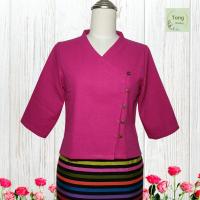 ราคา เสื้อล้านนา เสื้อผ้าไทยผญ เสื้อผ้าฝ้าย เสื้อใส่กับผ้าถุง เสื้อพื้นเมือง ผ้าไทย เสื้อผ้าไทย ชุดพื้นเมือง ผ้าฝ้าย เสื้อกุหลาบ (19470946681)