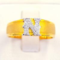 ราคา Happy Jewelry แหวน ตัวอักษร N ทองแท้ 9k 37 5 เพชรเกสร AL109 (19897364814)