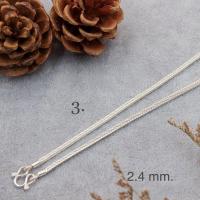 ราคา สร้อยคอเงินแท้925 ลาย สี่เสา 1สลึง2สลึง1บาท ไม่ชุบไม่ลอก พร้อมใบรับประกันและถุงกำมะหยี่ (20001258461)