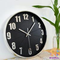 ราคา นาฬิกาแขวนผนัง นาฬิกาแขวน วเลขนูน ขนาด 10 นิ้ว นาฬิกาแขวนผนัง นาฬิกทรงกลม นาฬิกาลายต้นไม้ นาฬิกาแขวนผนังสีดำ Wall Clock (19705730097)