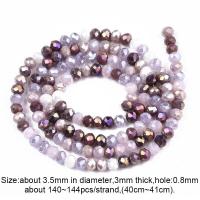 ราคา Beebeecraft 1 Strands Faceted Electroplate Glass Rondelle Beads Pearl Luster Plated Tiny Loose Spacer Beads for Craft Jewelry Necklace Bracelet Making (16617949201)