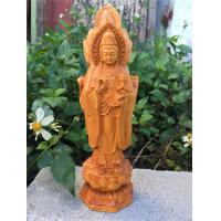 ราคา พระกวนอิมสามหน้ายืน ประติมากรรมไม้แกะสลักมือ ของตกแต่งบ้านและของสะสม (16250943681)
