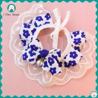 ราคา ปลอกคอสัตว์เลี้ยงลูกแมวและสุนัขเครื่องประดับลูกไม้ลายดอกไม้โบว์ผ้าเช็ดน้ำลายปลอกคอแมว (17941875321)