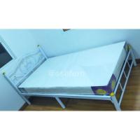 ราคา เตียงเหล็กพร้อมที่นอน 3 5 ฟุตุ6 นิ้ว (20622854314)