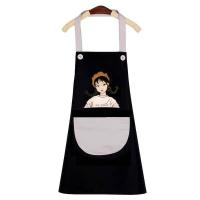 ราคา คุณภาพสูง ผ้ากันเปื้อน ผ้ากันเปื้อนกันน้ำ ผ้ากันเปื้อนกันน้ำมัน Waterproof apron Oil proof apron ใหม่ ผู้หญิง ครัว เสื้อคลุมเอว apron Womens kitchen (11145713142)