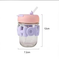 ราคา ถ้วยน้ำดื่มแก้วแบบมีหลอดสองชั้นสำหรับแก้วกาแฟแบบพกพากระบอกน้ำพลาสติก พร้อมหลอด ขนาด 350 ml แบบพกพาสะดวก J344 (20145476906)