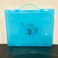 ราคา กล่องแฟ้ม กล่องใส่เอกสาร กล่องพลาสติก A4 มีหูหิ้ว ลายการ์ตูน กล่องใส่ของ 6 สี (13879104657)