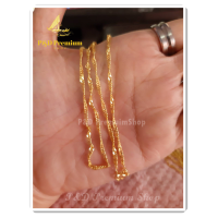 ราคา ใหม่ สร้อยคอชุบทองแท้ 24K ลายก้างปลาบิดเกลียว น้ำหนัก 1 สลึง ยาว 18 นิ้ว (1381474661)