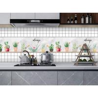ราคา ขนาด 60cm 3เมตร สติ๊กเกอร์ ติดห้องครัว มีกาวในตัว วัสดุPVC กันน้ำ กันชื้น กันเชื้อรา กันน้ำมันกระเด็น (13116848412)