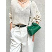 ราคา กระเป๋าเมฆหนังแท้กระเป๋าสายโซ่สไตล์ชาแนลหนังวัวชั้นดีแบบใหม่2023กระเป๋าใบเล็กจับจีบขนาดมินิรัดต้นแขนสะพายข้างสำหรับผู้หญิง (20017090310)