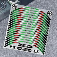 ราคา Kawasaki สติกเกอร์ดุมล้อมอเตอร์ไซค์สะท้อนแสงอเนกประสงค์17นิ้วอุปกรณ์เสริมจักรยานแถบขอบสกูตเตอร์สำหรับ KAWASAKI Barako175 Ninja H2R Versys 650 W175 Bajaj Z800 Ct100 150 RR 250 Z250 Versys 650 GTR1400 Z