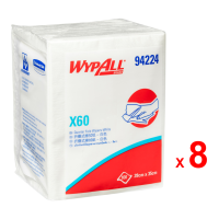 ราคา WYPALL ผลิตภัณฑ์เช็ด ไวป์ออลล์ เอ๊กซ์ 60 ไวเปอร์ รหัสสินค้า 94224 สินค้าคิมเบอร์ลี่ย์ คล๊าค ผลิตจากเยื่อกระดาษ และโพลีโพรพิลีน 8 ห่อ ห่อละ 100 แผ่น (21165323368)