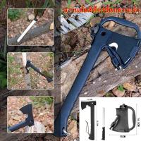 ราคา YTกลางแจ้งมัลติฟังก์ชั่ขวานไฟเอวขวานสับไม้ยุทธวิธีขวานตั้งแคมป์อยู่รอดเปิดภูเขาเข้าสู่ระบบขวานไม้เลื่อยขวานส่งฟรีปลายทาง ขวานเดินป่า ขวานตัดไม้ 5อุปกรณ์ในด้ามเดียว ขวานเดินป่าพร้อมค้อนเลื่อยไฟแช็กในตั