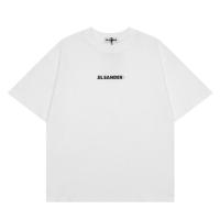 ราคา JIL Minimalism SANDER Fashion Versatile Trend Pure Cotton Your Couple Patch Logo Small Logo Printed Oversized Mens and Womens Loose Short Sleeve T shirts (19779570928)