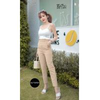 ราคา กางเกง 9 ส่วน ผ้ามอสเครปขากระบอกเล็ก ใส่ทำงาน (19290013666)