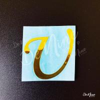 ราคา สติกเกอร์โลหะ สูง 2 5 5 ซม ตัวอักษรภาษาอังกฤษ ตัวใหญ่ A Z สติกเกอร์ตัวอักษร ตัวพิมพ์ใหญ่ (15211863540)