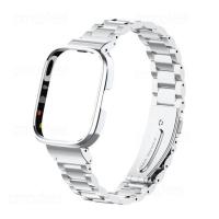 ราคา สายเหล็กสแตนเลสสำหรับ Redmi Watch 3 Active Redmi Watch 3 Redmi Watch 2 Lite mi Watch Lite สายนาฬิกาสมาร์ทเคสเฟรมโลหะ Watchband Redmi 3 Active สายนาฬิกาข้อมือ (19681846103)