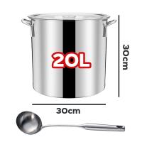 ราคา 1แถม1 รุ่นหนา หม้อตุ๋นสแตนเลส High Boiling Pot หม้อต้มทรงสูง หม้อสตูว์ ราคาโรงงาน 25 30 35 40 45 50cm หม้อต้มสแตนเลส หม้อก๋วยเตี๋ยว หม้อซุป หม้อใหญ่ หม้อน้ำเต้าหู้ หม้อสตูว์สแตนเลส (19109976685)