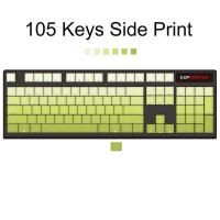 ราคา Clear Lemon Gradient Backlit Keycaps OEM Profile PBT Double shot Moulding Infiltration Keycap For MX Switch Mechanical Keyboard (18780389862)