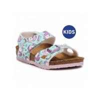 ราคา Birkenstock รองเท้าแตะรัดส้น เด็กผู้หญิง รุ่น Colorado สี Unicorn Seafoam 1018806 regular (19042609074)