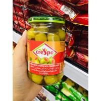 ราคา มะกอกเขียวสอดไส้พริกแดงในน้ำเกลือ ตรา ครีสโป Crespo ขนาด 354 กรัม (17429973228)