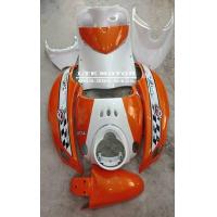 ราคา ชุดสี เฟรม fino เก่า ฟีโน่ เก่า fino คาบู รุ่นปี 2007 2012 เกย์รวม 10 ชิ้น เกย์แยก 9 ชิ้น สีส้มสดขาวตามรูป (10721124932)