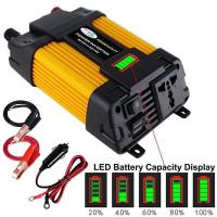 ราคา COD อินเวอร์เตอร์ ดัดแปลง วัตต์อินเวอร์เตอร์ไฟฟ้า อินเวอร์เตอร์แปลงไฟ 500W 12V ถึง 220V 6000W อินเวอร์เตอร์เพียวซายเวฟ คลื่นไซน์บริสุทธิ์ (21057467950)