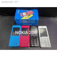ราคา hot โทรศัพท์มือถือNOKIAรุ่น206 dual sim classic mobile phone full set 4สีพร้อมส่ง (9902369666)