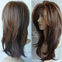 ราคา วิกผมสวย ผู้หญิงยาวหยักขดเต็มวิกผมสีน้ำตาลวิกผม Rambut Palsu Wanita วิกผมสำหรับผู้หญิงผมจริง คุณภาพดี (19634100615)