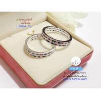ราคา แหวนเงินแท้92 5 แหวนประดับเพชร cz นพเก้า รอบวง 2 ชั้น size 5 10 เรือนเงินแท้ (11633521688)