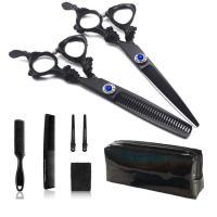 ราคา ชุดกรรไกรช่างตัดผมมืออาชีพ อุปกรณ์สำหรับช่างตัดผม กรรไกรตัดผมแฮนด์เมดแบบญี่ปุ่นพร้อมชุดมีดโกน (17656515324)
