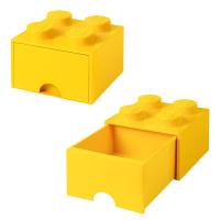 ราคา กล่องลิ้นชักเลโก้ กล่องใส่เลโก้ กล่องเก็บของ LEGO Brick Drawer 4 สีเหลือง YELLOW 25x25x18 cm (9584457081)