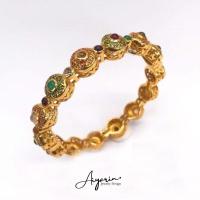 ราคา Aiyarin Jewelry Design เเหวนพิรอดนพเก้า เม็ดมะยม ฝังพลอยเเท้ ลงยารอบวงเงิน เเหวนเงินเเท้925 พลอยเเท้นพเก้า ชุบทองลงยา (16905993987)