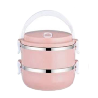 ราคา ปิ่นโตสแตนเลส ปิ่นโตใส่อาหารสไตล์ญี่ปุ่น ปิ่นโต ปิ่นโตใส่อาหาร 2 3ชั้น สแตนเลส 304 ฝามีวงแหวนซิลิโคน สามารถเก็บอุณหภูมิได้ 3 4 ชั่วโมง (19870403698)