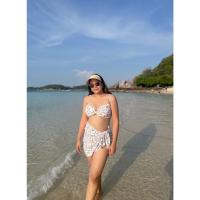 ราคา บิกินี่ ชุดไปทะเลสาวอวบ ชุดเดินริมทะเลสุดแซ่บ Beach set สาวอวบใส่ได้ ได้ทั้งหมด 3 ชิ้น เสื้อ กกน กระโปรง (18113862001)