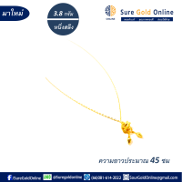 ราคา ลายมาใหม่ สร้อยคอพร้อมจี้ทองคำแท้ 96 5 มาตราฐานไทย น้ำหนัก 3 8 กรัม หนึ่งสลึง ยาว 45 ซม (7648216602)