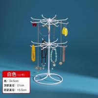 ราคา Iron Jewelry Rack Necklace Display Holder Hair Accessories Display Rotating Jewelry Rack Double Layer Necklace Display Rack (20319176175)