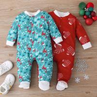 ราคา แขนยาวพิมพ์ลายกวางเอลก์เสื้อผ้าคริสต์มาส Baju Bayi Perempuan ใหม่เสื้อรอมเปอร์ทารกฤดูหนาวจั๊มสูทเด็กทารก3 18เมตร (20521831407)