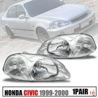 ราคา เสื้อไฟหน้ารถยนต์ สำหรับ รุ่น ฮอนด้า ซีวิค CIVIC EK ปี 1999 2000 โฉมตาโต ไม่รวมชุดหลอดไฟ (20901742808)