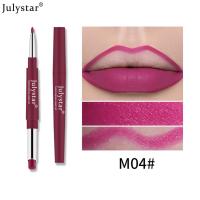 ราคา DUcare ปากกาลิปสติกเนื้อแมทสองด้านธรรมชาติติดทนนานไม่ซีดจางลิปไลน์เนอร์กันน้ำกันเหงื่อไม่ติดถ้วยหมุนปากกาลิปสติกแต่งหน้า (17538652923)