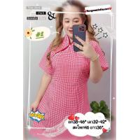 ราคา RTเดรสสั้น คอจีน แขนสั้น ผ้าไหม อิตาลี อก 38 46 ยาว 36 (12108946775)