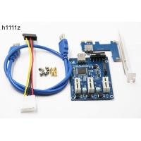 ราคา Riser Card PCI Express PCI E 1X Slot Riser Card PCI E 1 to 3 Expansion Adapter 2 Layer PCB Board 60cm USB 3 0 Cable for Mining (19302765932)