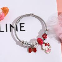 ราคา XiaoboACC กำไลข้อมือลูกปัดโบว์สแตนเลสแฟชั่นสำหรับผู้หญิงนักเรียนจี้การ์ตูนแมวคิตตี้อเนกประสงค์เปิดกำไล (20483330963)