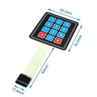 ราคา Matrix Keypad 3x4 และ 4x4 Arduino คีย์แพด ปุ่มกด พร้อมจัดส่งทันที (17764649455)
